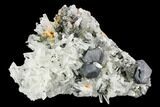 Quartz Crystals with Orpiment & Galena - Peru #120124-1